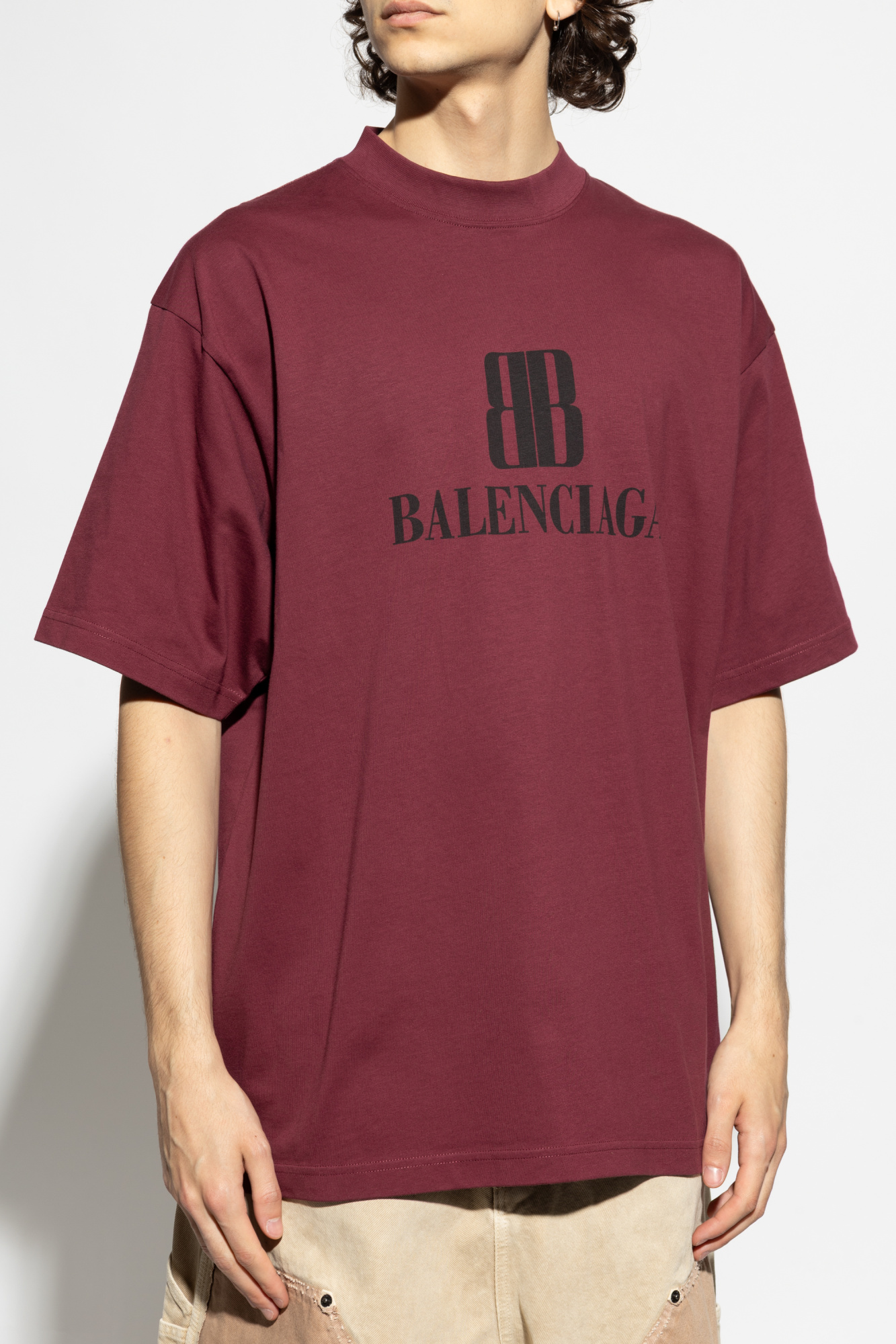 Balenciaga T-shirt with logo | Men's Clothing | Vitkac